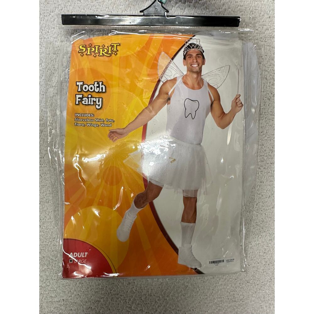 Spirit Mens Tooth Fairy Dress Costume Large - Picture 2 of 4
